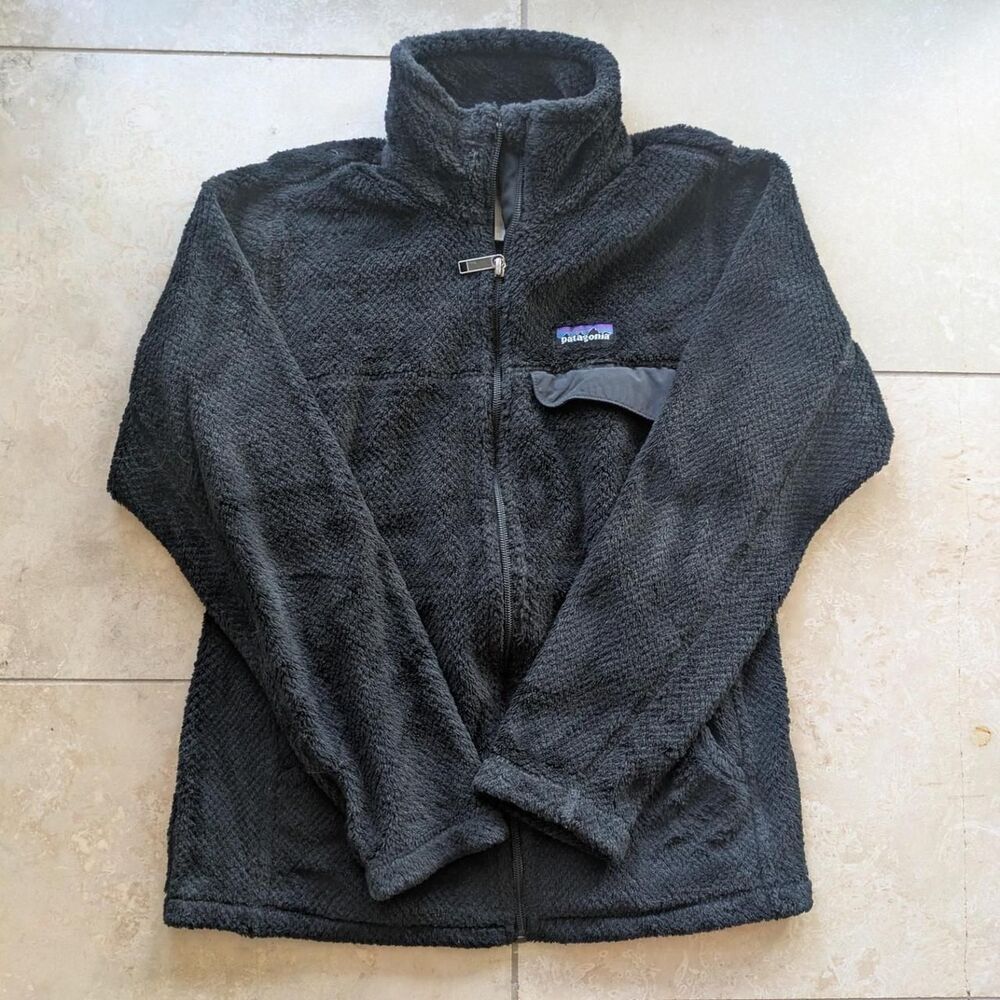 Patagonia thermal black fleece jacket